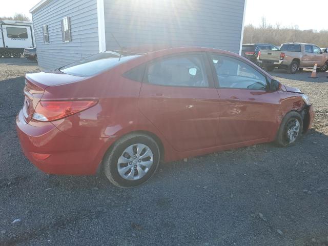  HYUNDAI ACCENT 2016 Red