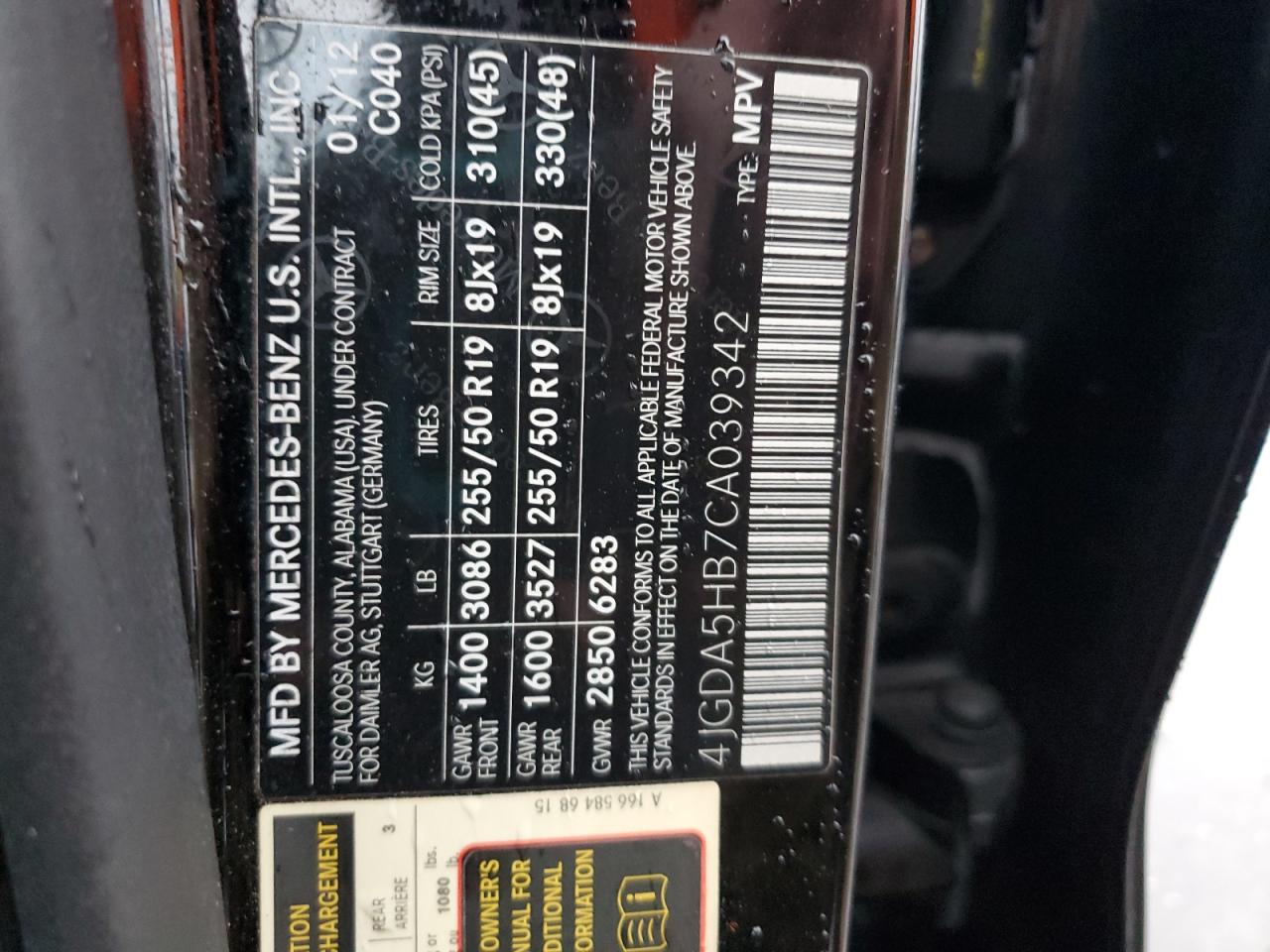 2012 Mercedes-Benz M-klasse - Image 13