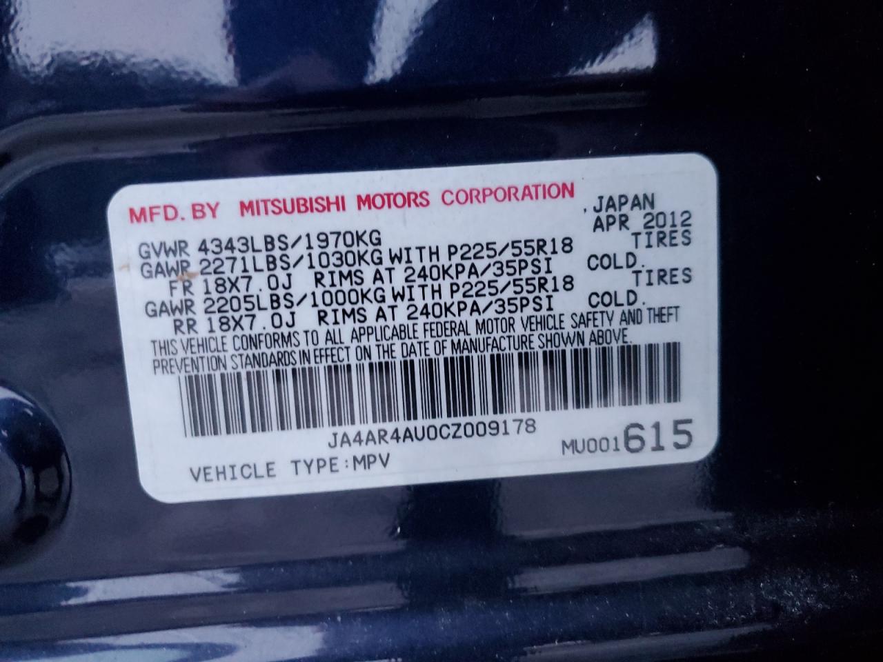 2012 Mitsubishi Outlander - Image 12