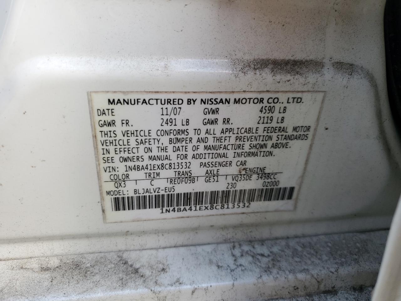 2008 Nissan Maxima - Image 12