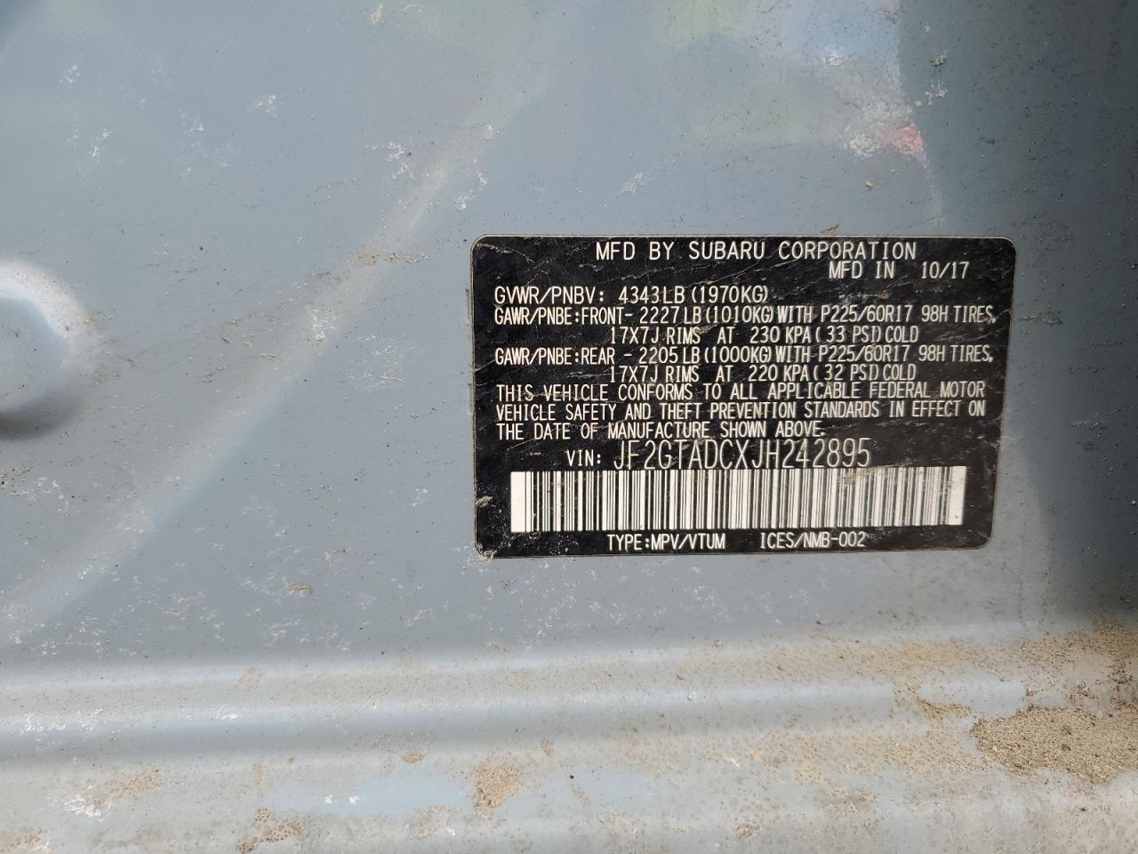 2018 Subaru XV - Image 14