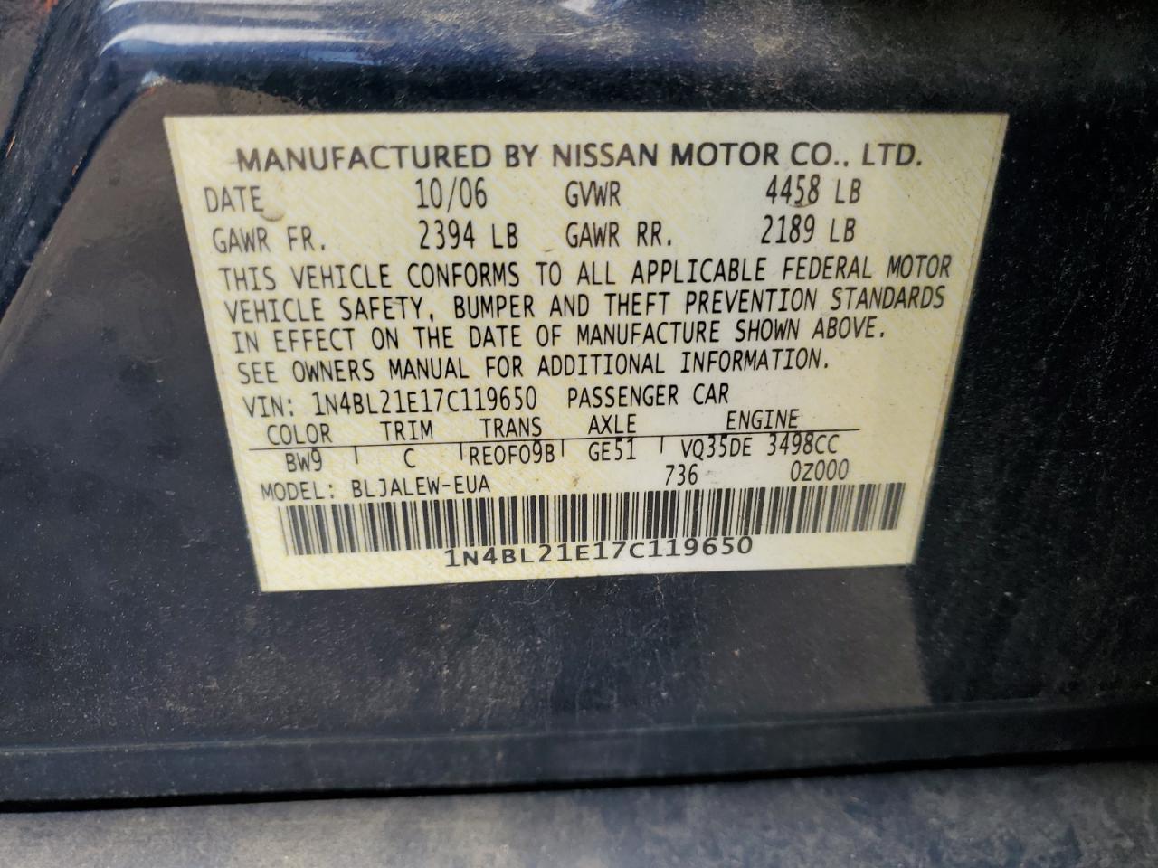 2007 Nissan Altima - Image 12