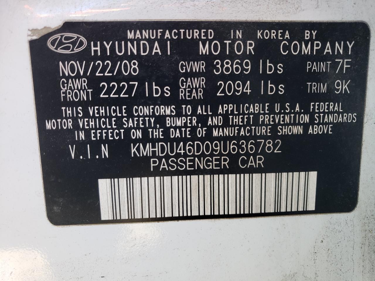 2009 Hyundai Elantra - Image 13