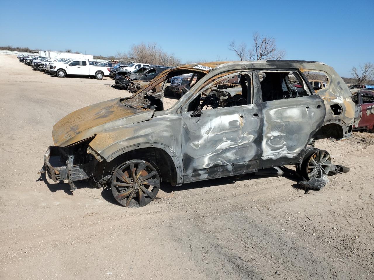 2020 Hyundai Santa Fe Sel للبيع في Abilene، TX - Burn