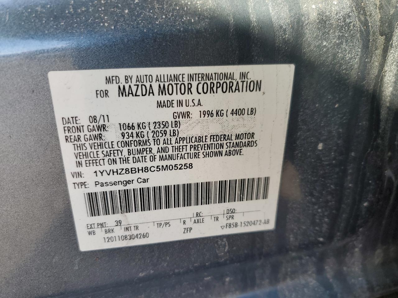 2012 Mazda 6 - Image 12