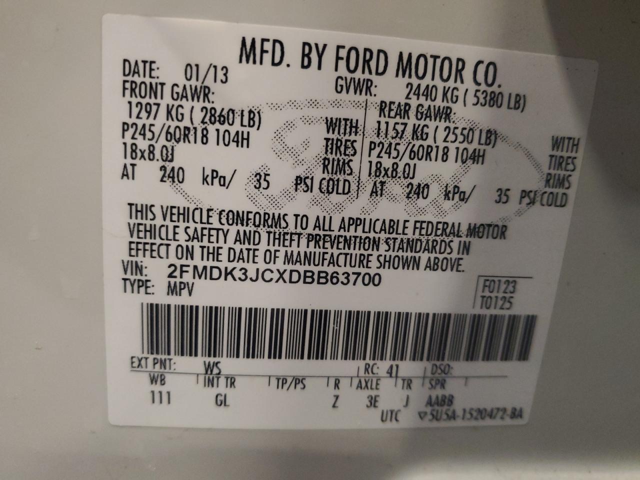 2013 Ford Edge - Image 12