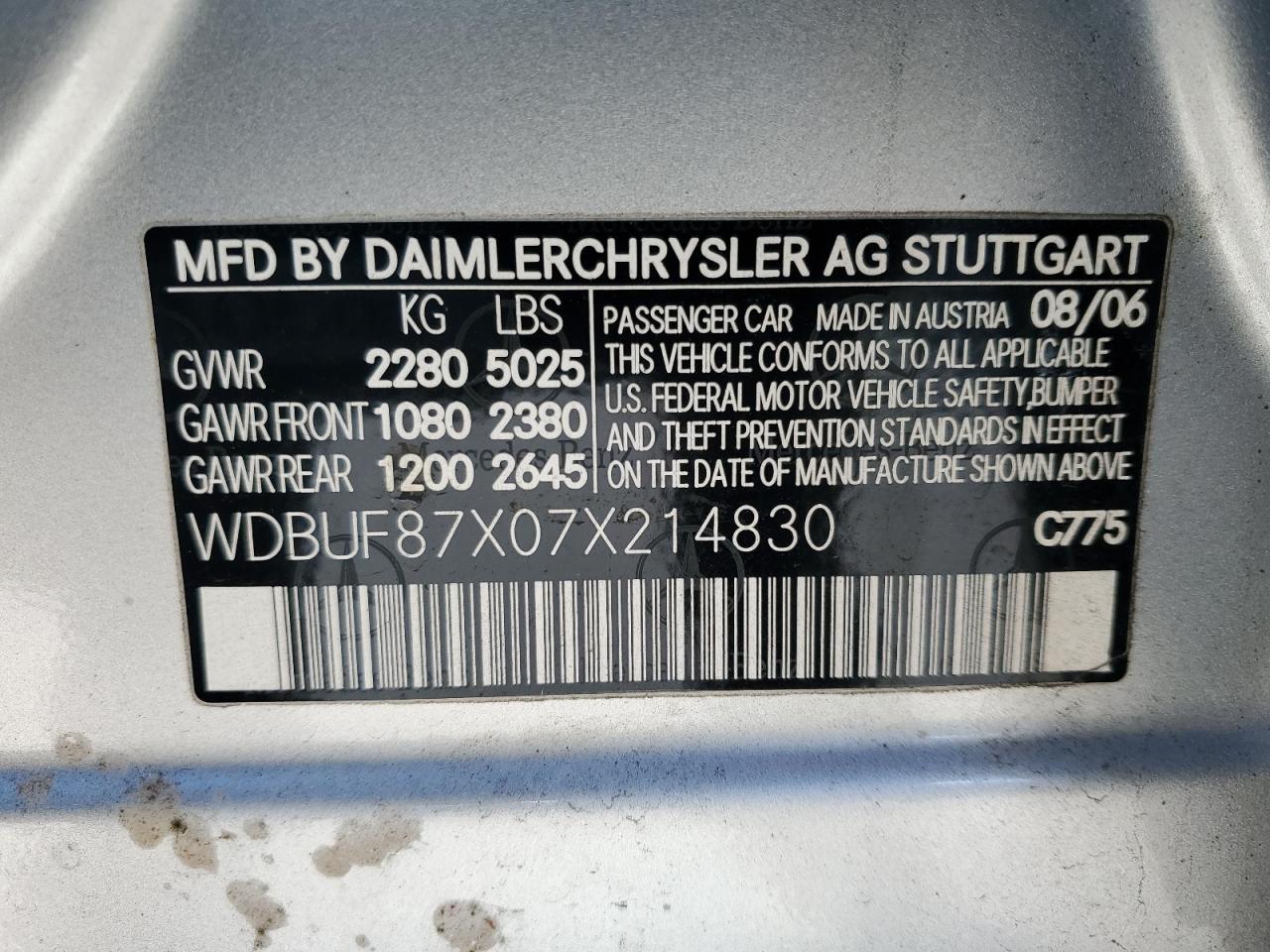 2007 Mercedes-Benz E-klasse - Image 12