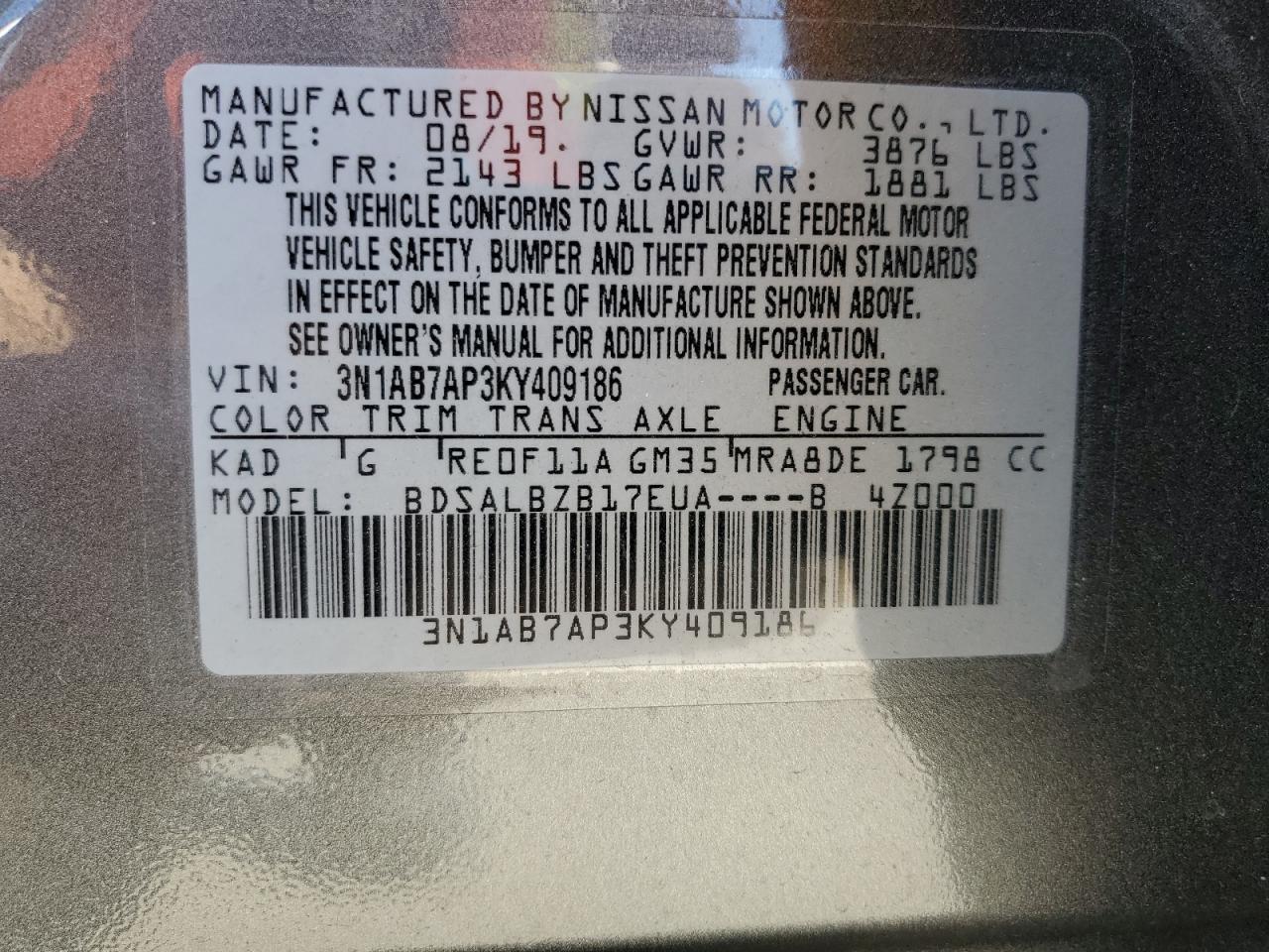 2019 Nissan Sentra - Image 12