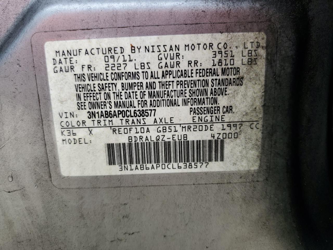 2012 Nissan Sentra - Image 12