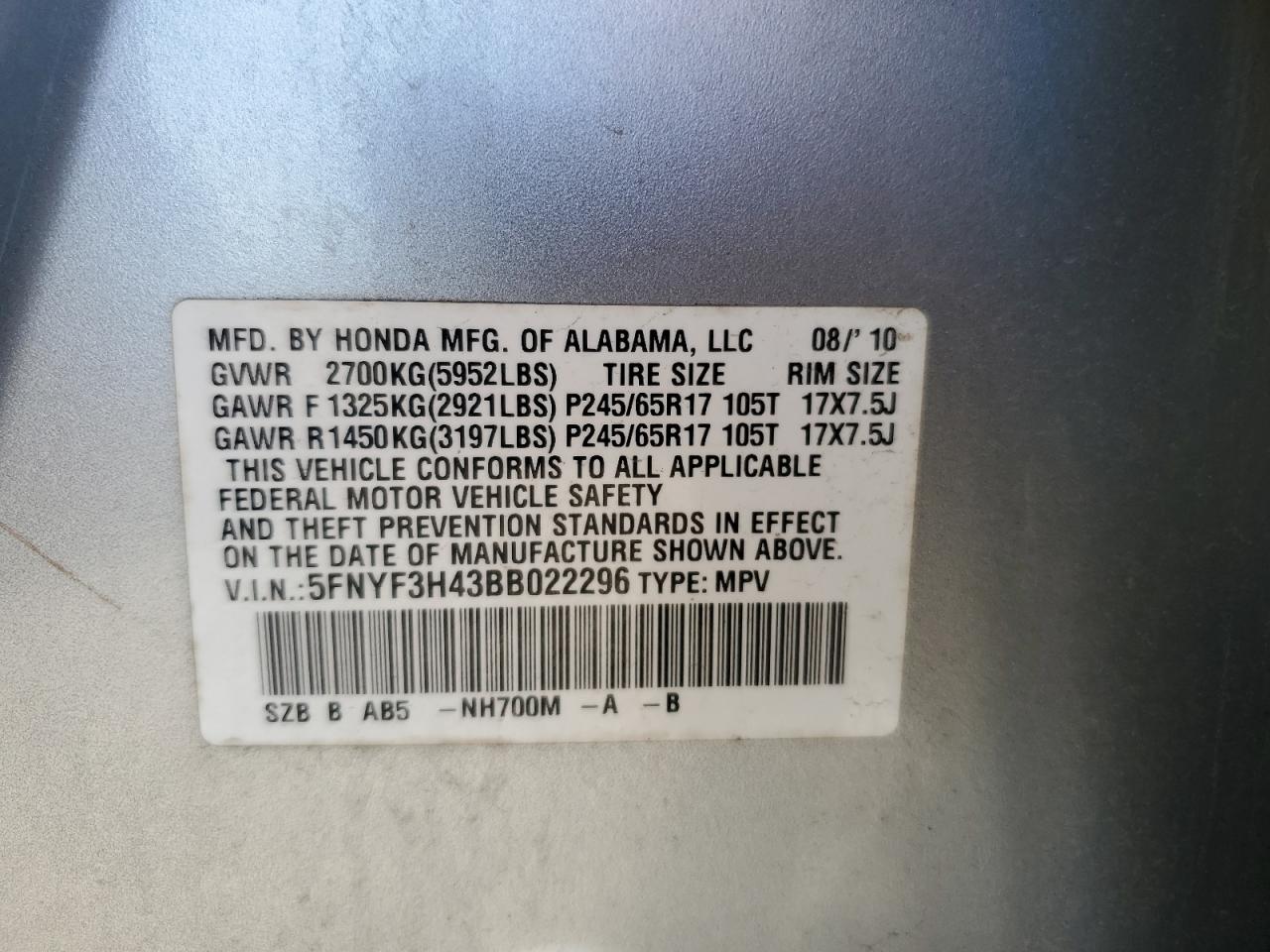 2011 Honda Pilot - Image 14