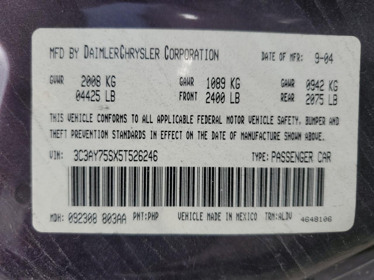 2005 Chrysler PT Cruiser - Image 12