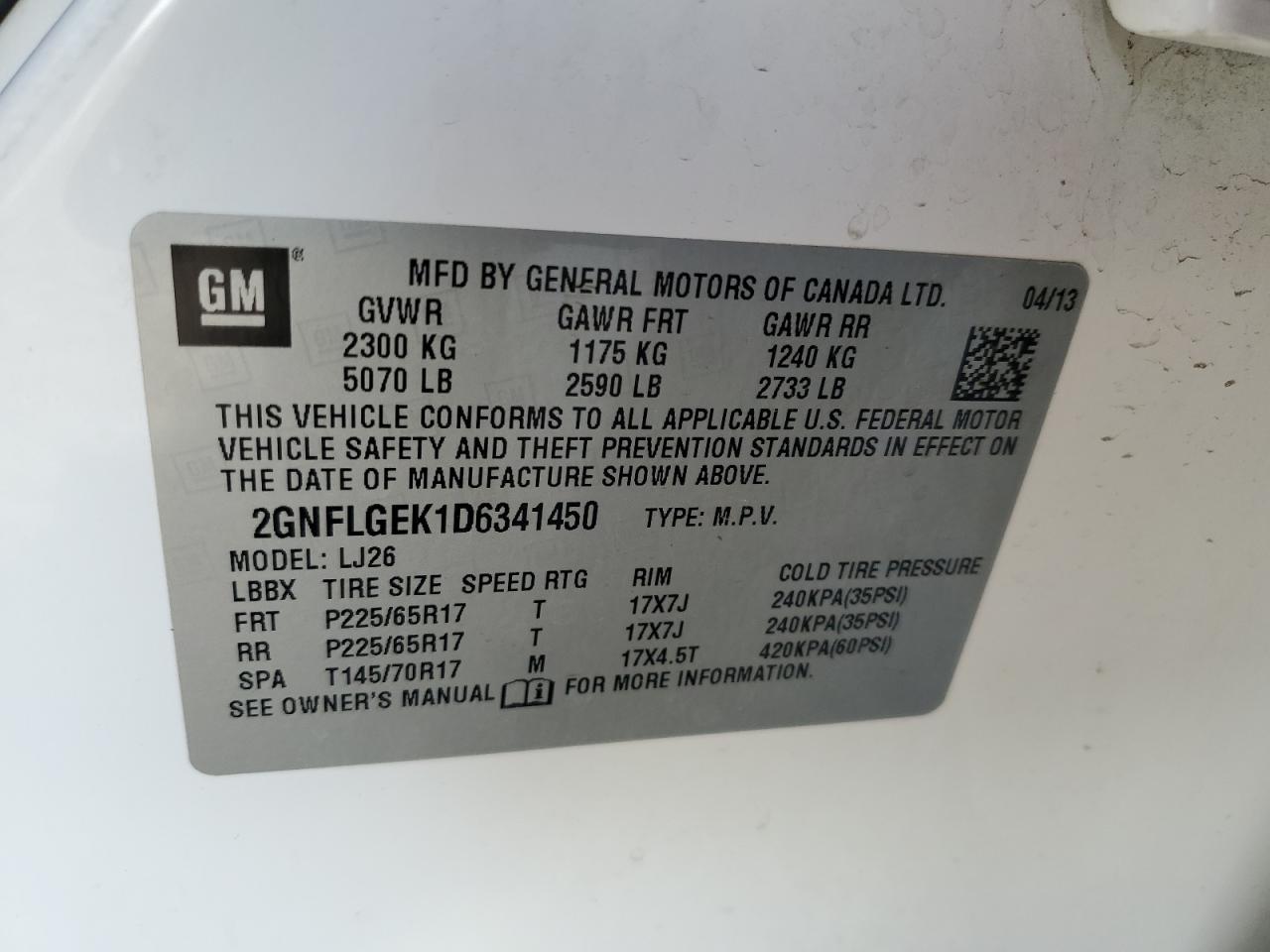 2013 Chevrolet Equinox - Image 16