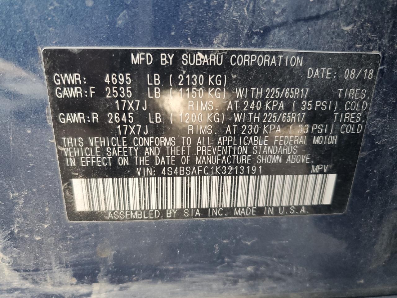 2019 Subaru Outback - Image 13