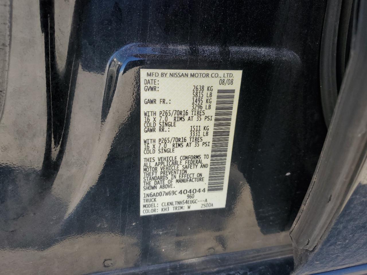 2009 Nissan Navara (Frontier) - Image 12