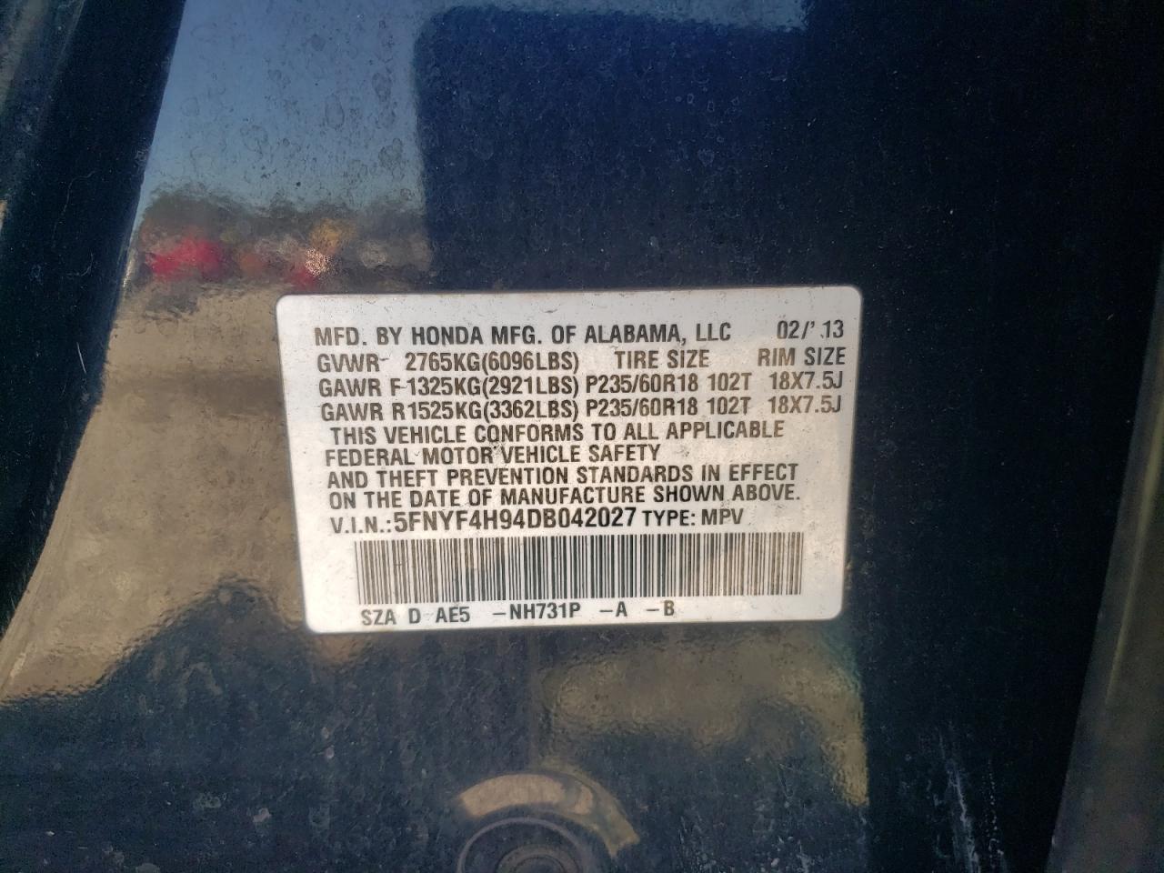 2013 Honda Pilot - Image 13