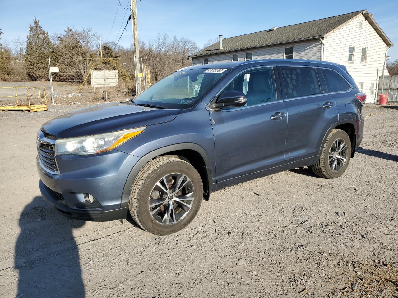 2016 Toyota Highlander Xle en Venta en York Haven, PA - Side
