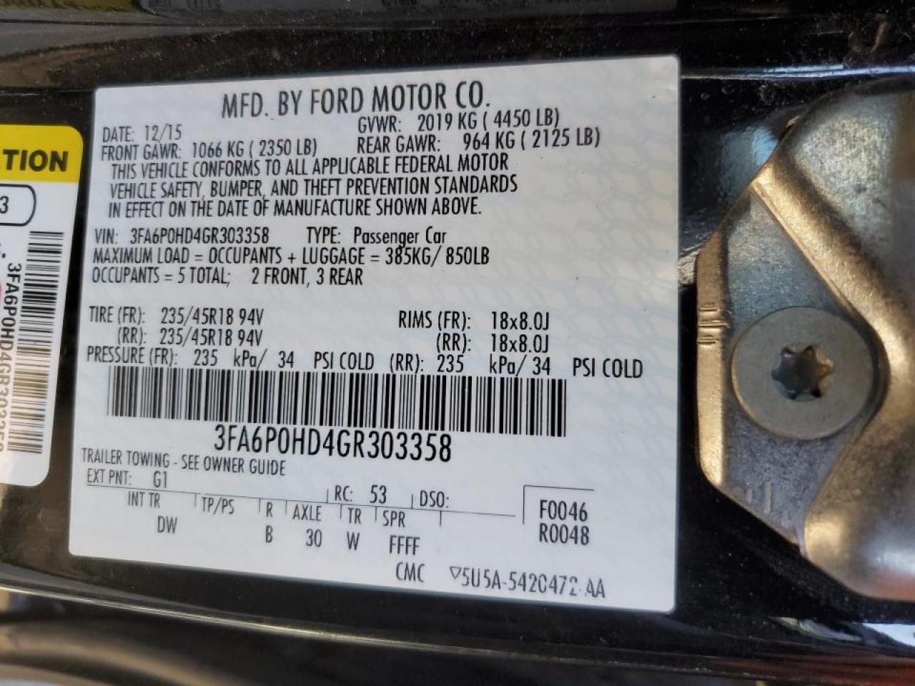 2016 Ford Fusion - Image 13