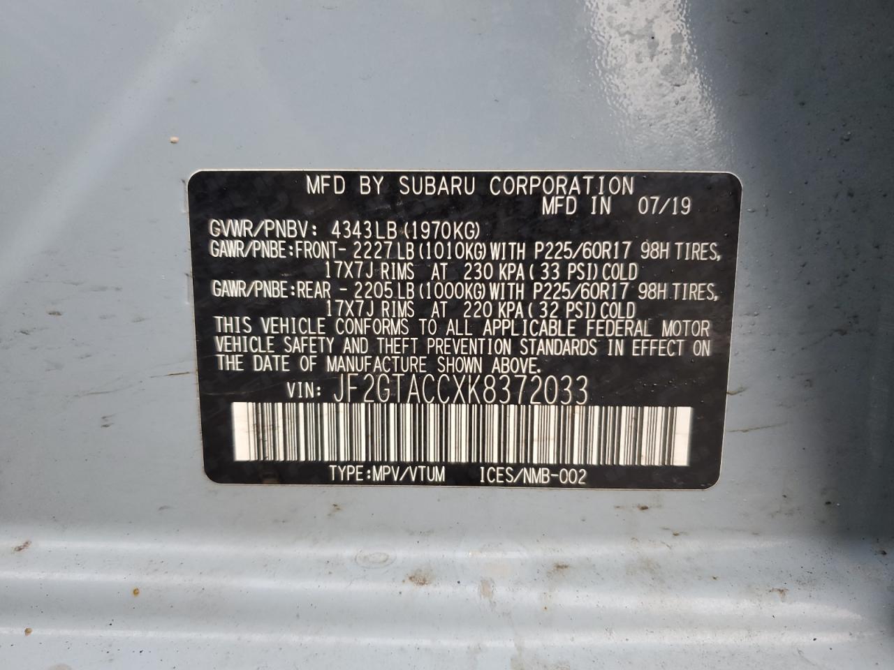 2019 Subaru XV - Image 15