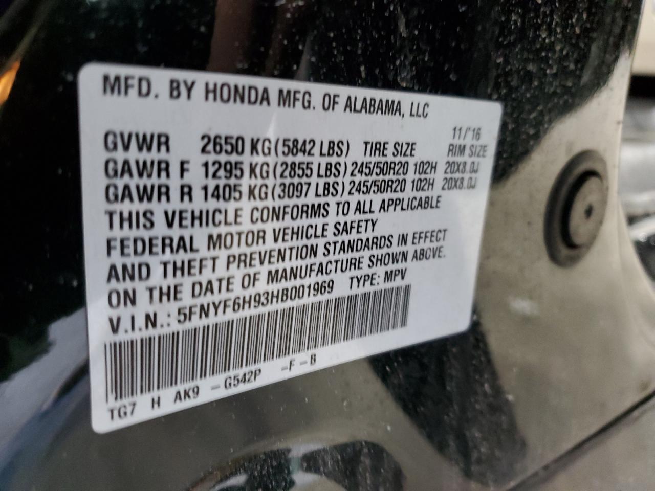 2017 Honda Pilot - Image 15