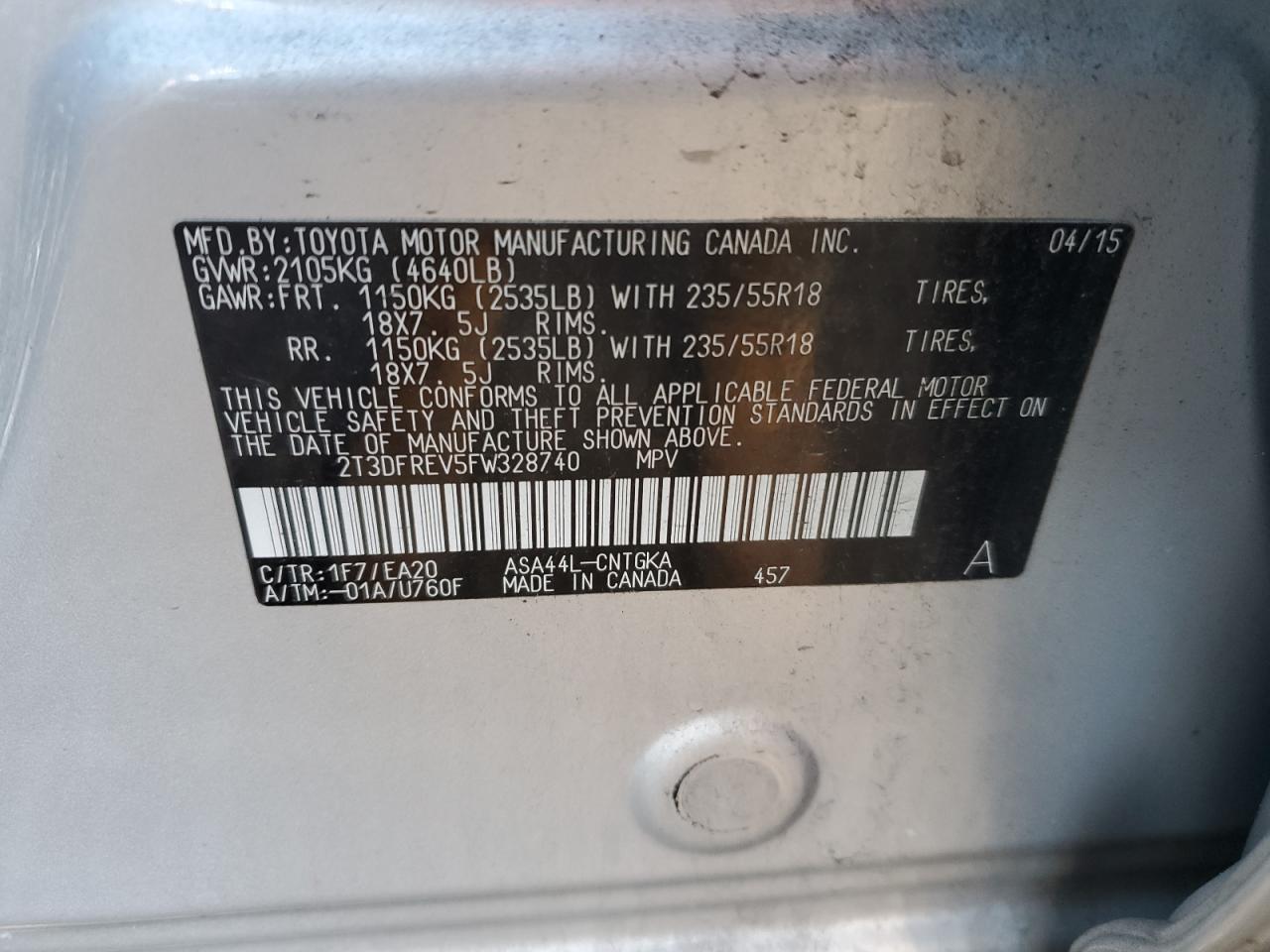 2015 Toyota RAV 4 - Image 13
