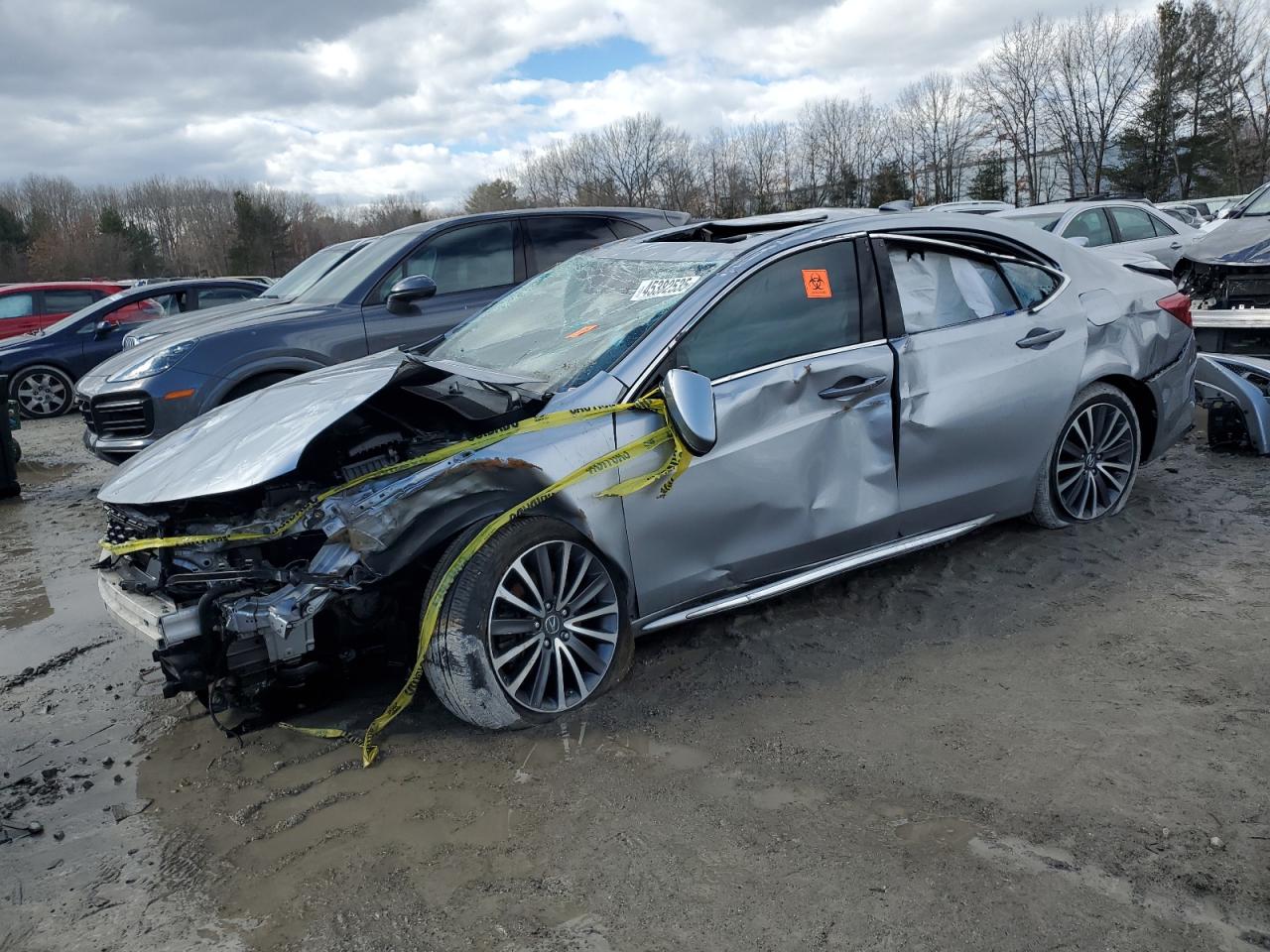2018 Acura Tlx Advance იყიდება North Billerica-ში, MA - Rollover