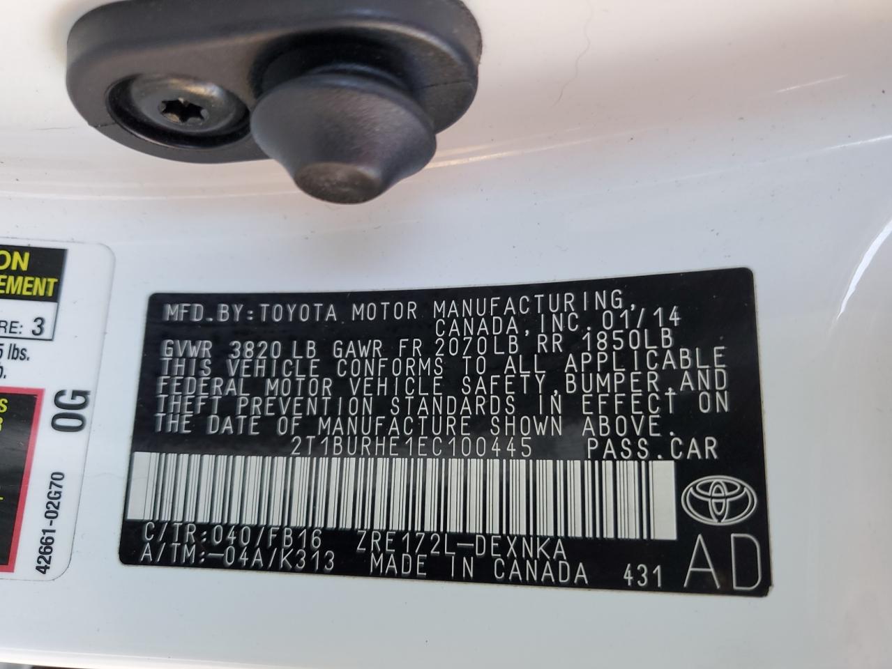 2014 Toyota Corolla - Image 13