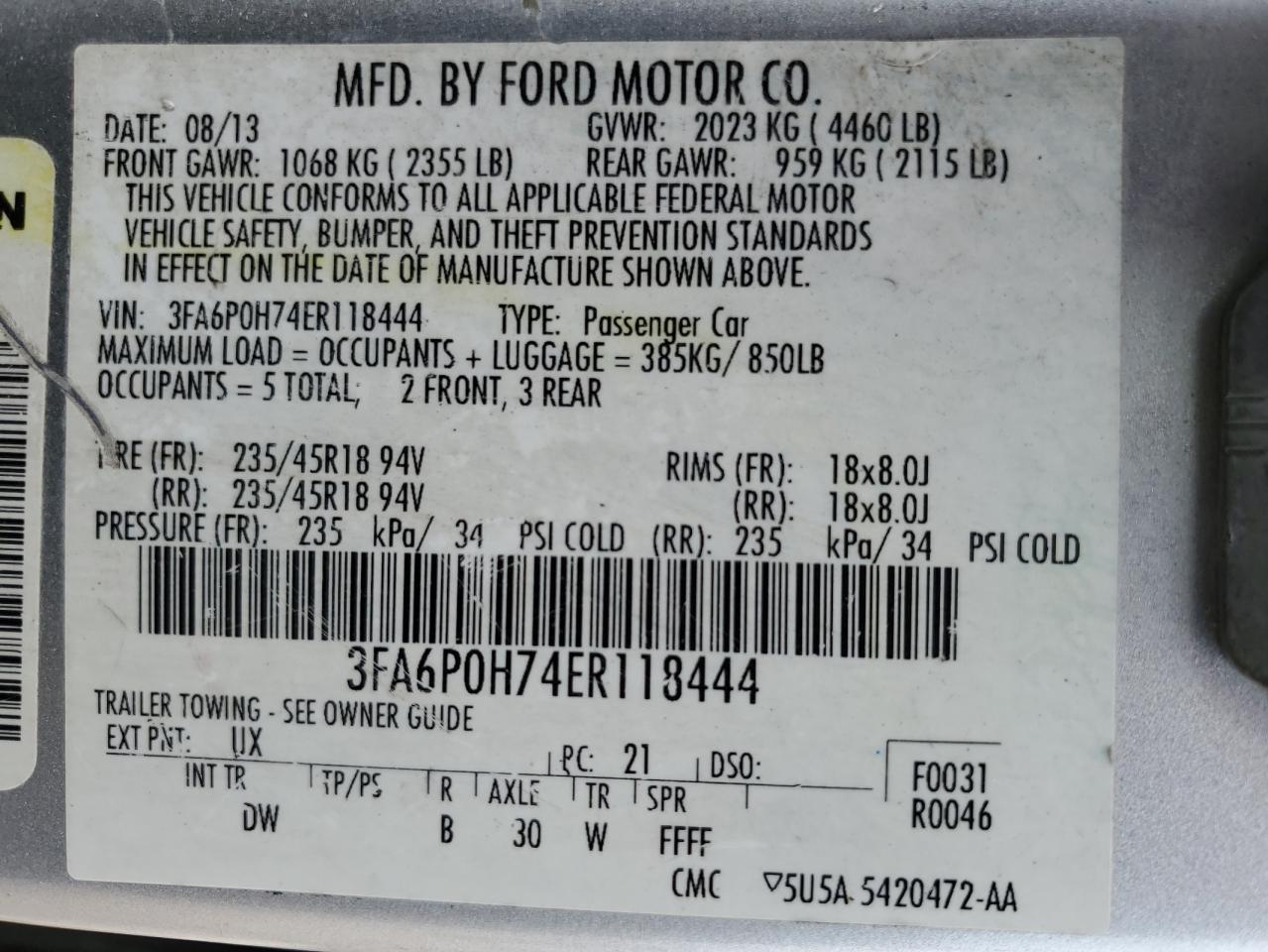 2014 Ford Fusion - Image 12