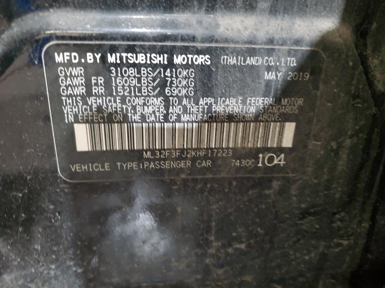 2019 Mitsubishi Mirage - Image 13