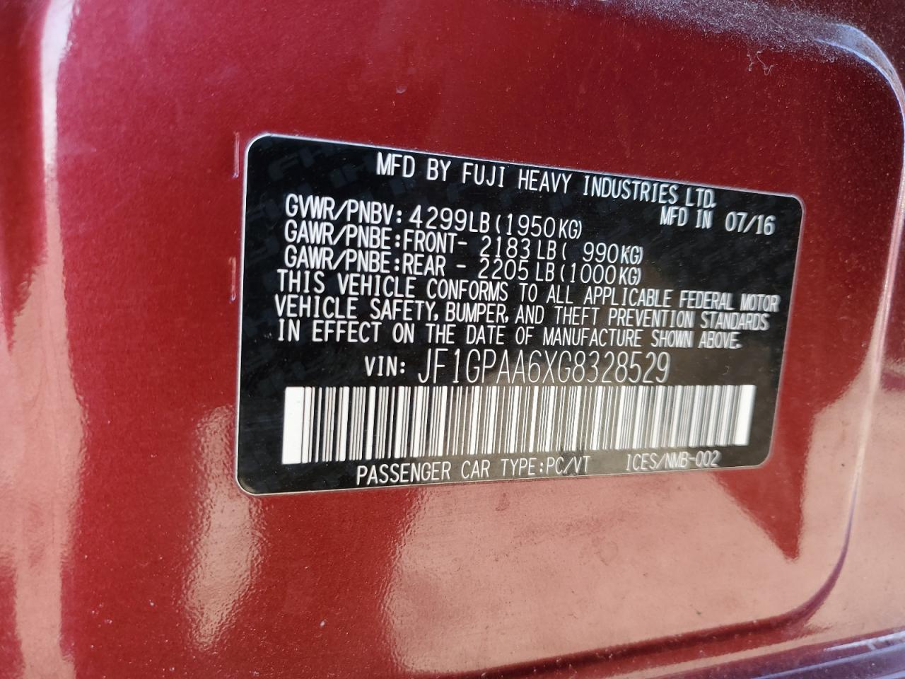 2016 Subaru Impreza - Image 12