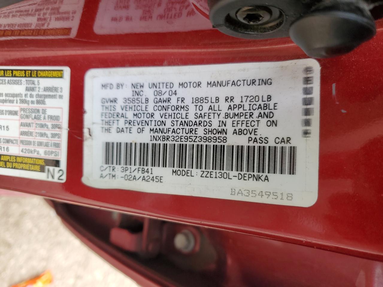 2005 Toyota Corolla - Image 12