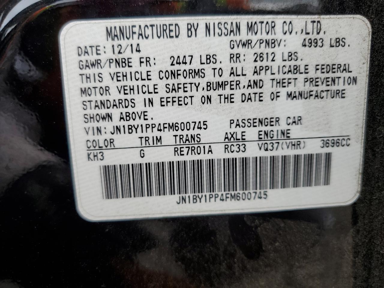 2015 Infiniti Q70 - Image 12