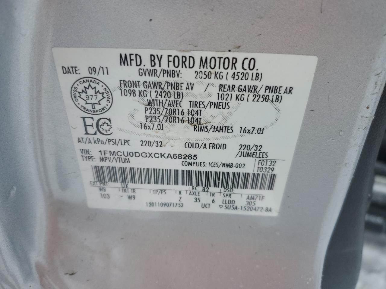 2012 Ford Escape - Image 14