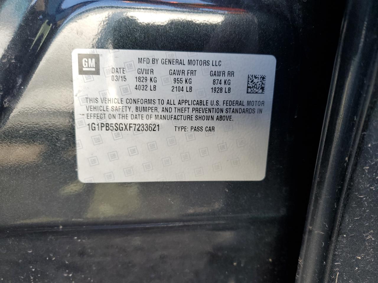 2015 Chevrolet Cruze - Image 12