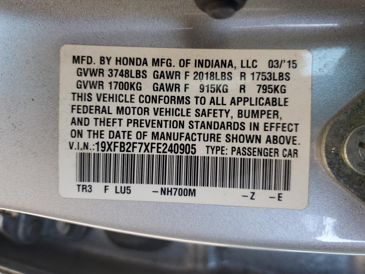 2015 Honda Civic - Image 14