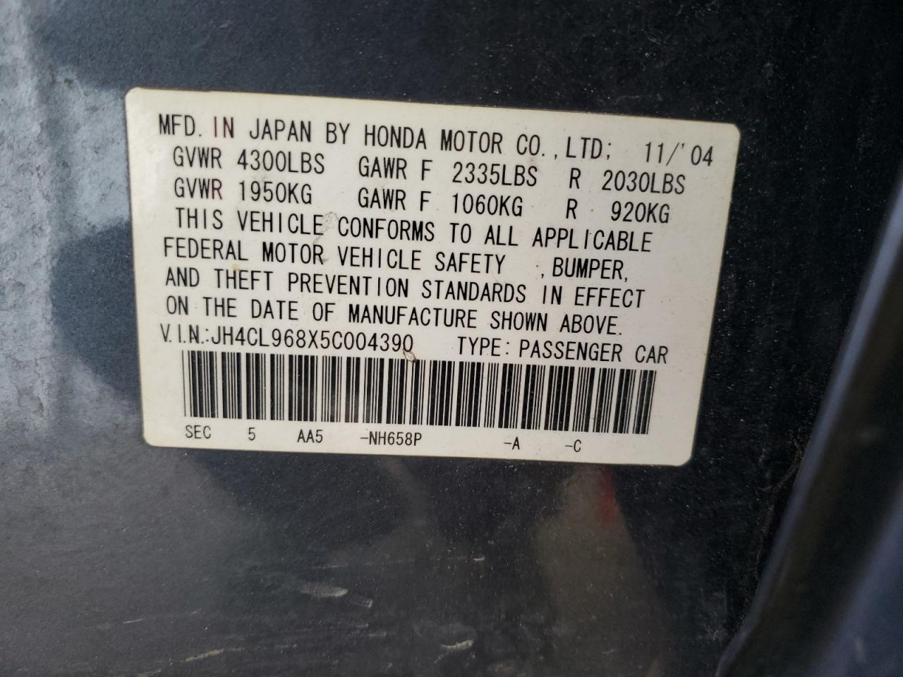 2005 Acura TSX - Image 12