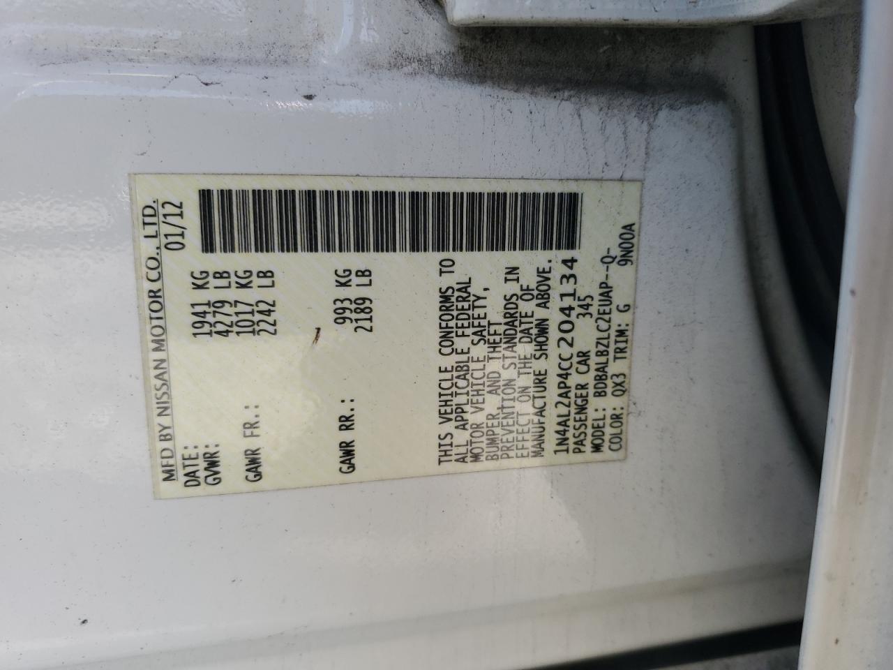 2012 Nissan Altima - Image 12