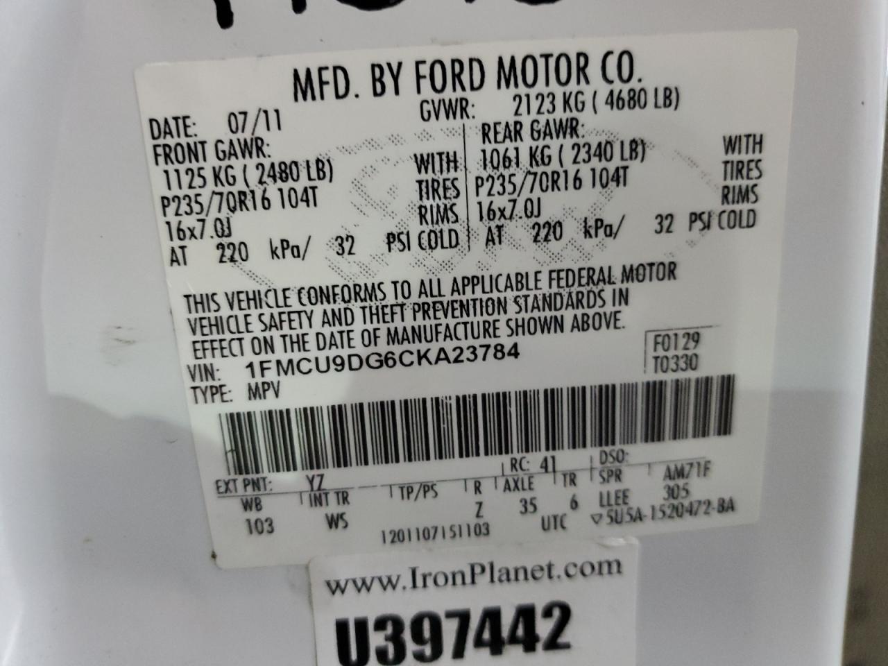 2012 Ford Escape - Image 13