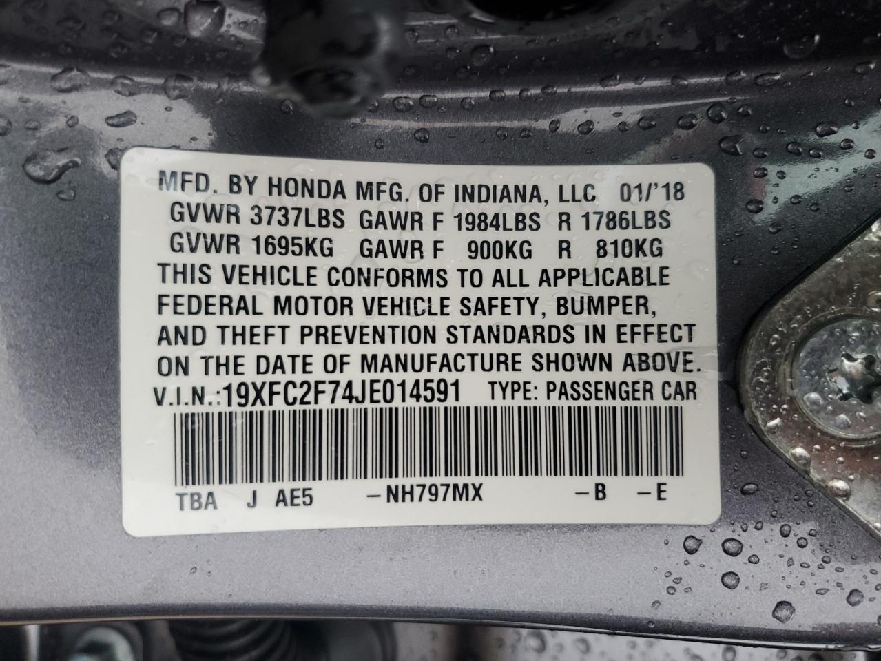 2018 Honda Civic - Image 13