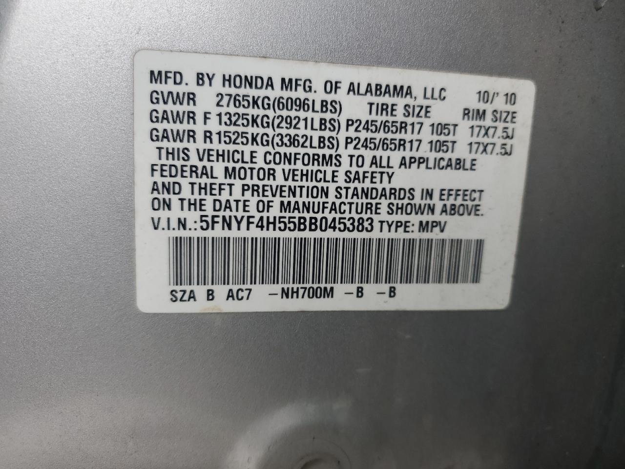 2011 Honda Pilot - Image 13