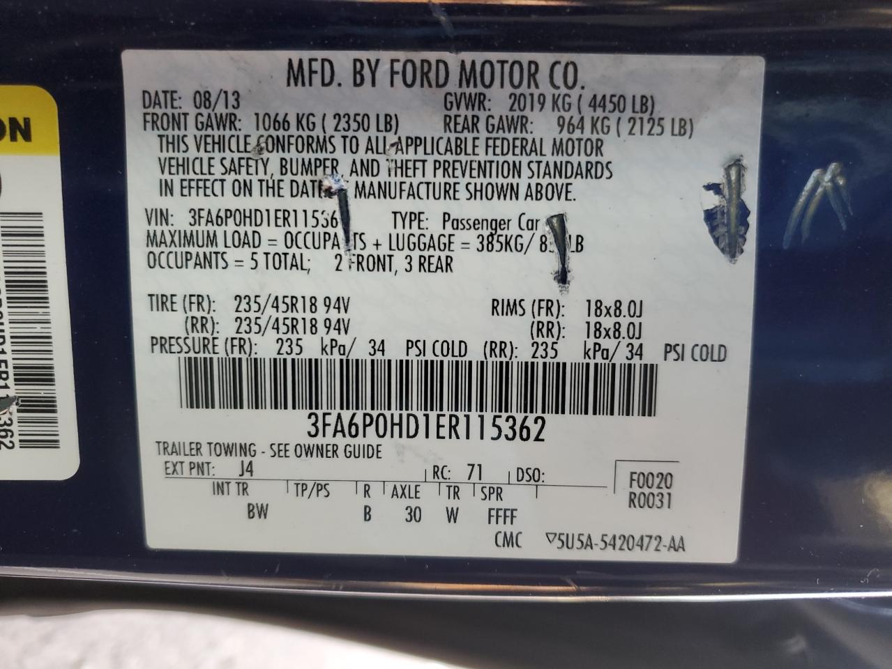2014 Ford Fusion - Image 12