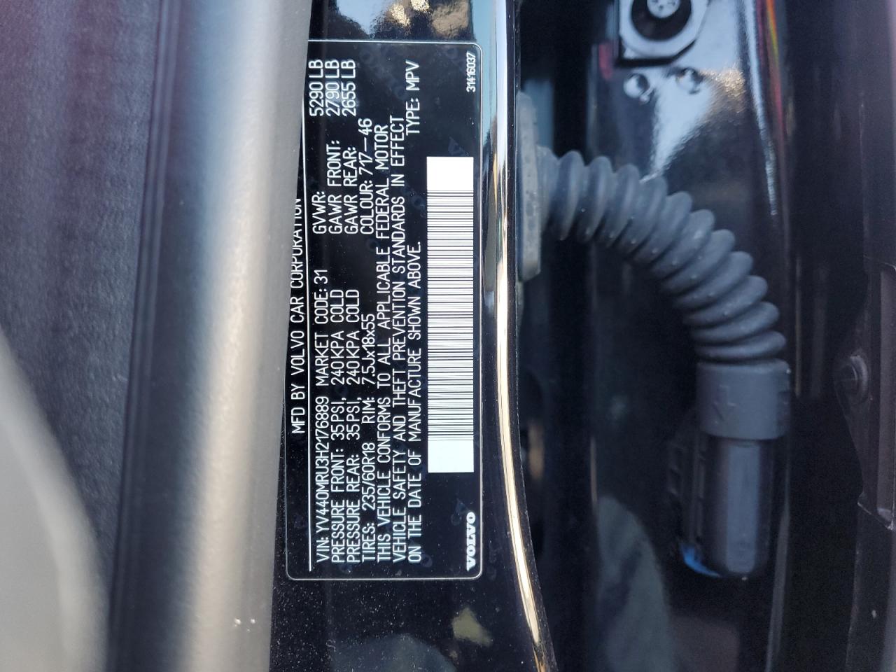 2017 Volvo Xc60 T5 Inscription VIN: YV440MRU3H2176889 Lot: 45277865