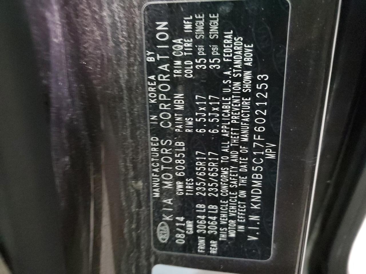 2015 Kia Sedona - Image 15