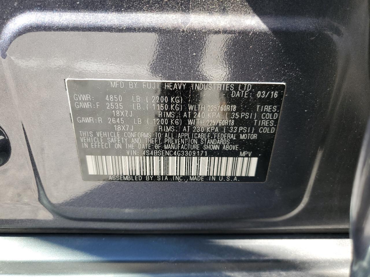 2016 Subaru Outback - Image 13