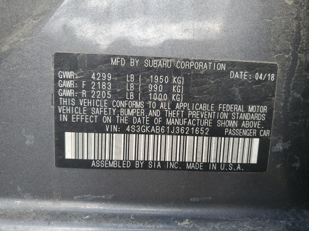 2018 Subaru Impreza - Image 14