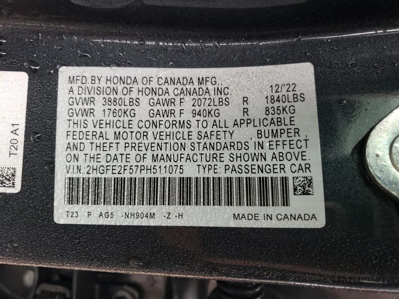 2023 Honda Civic - Image 13