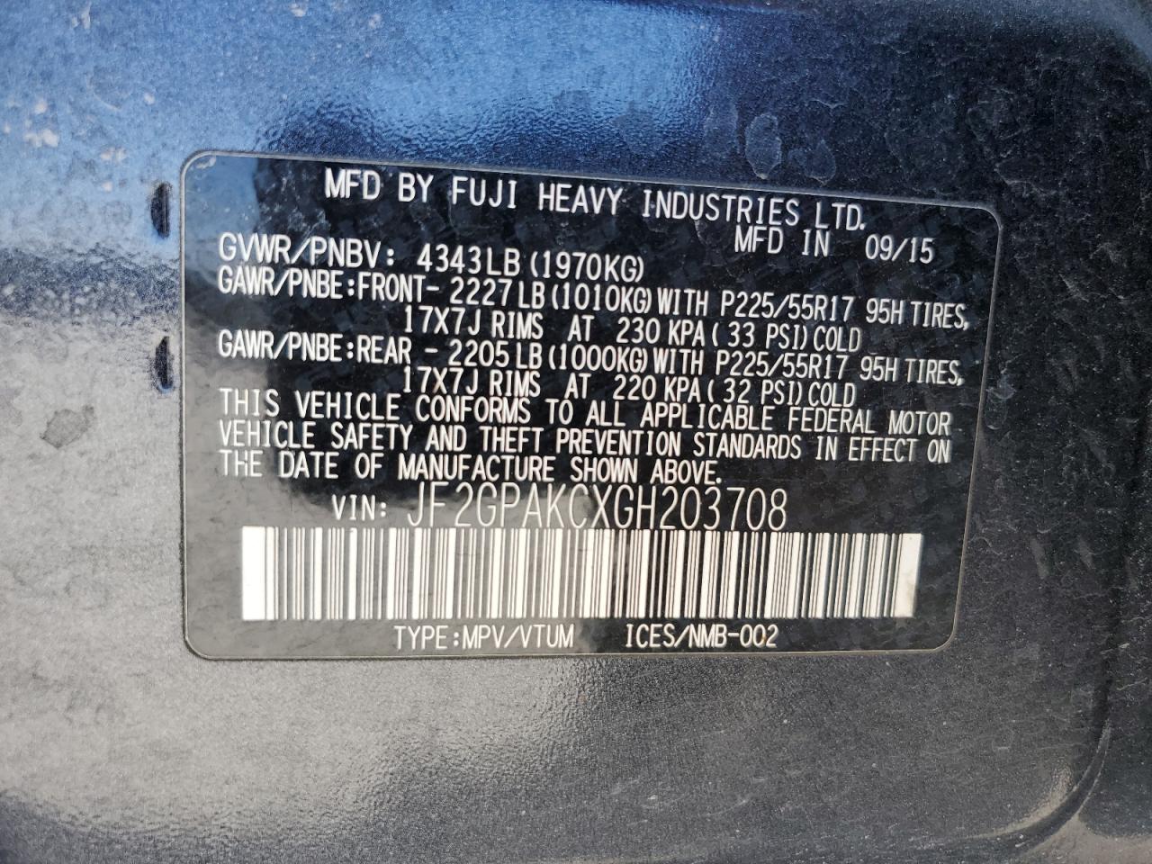 2016 Subaru XV - Image 15