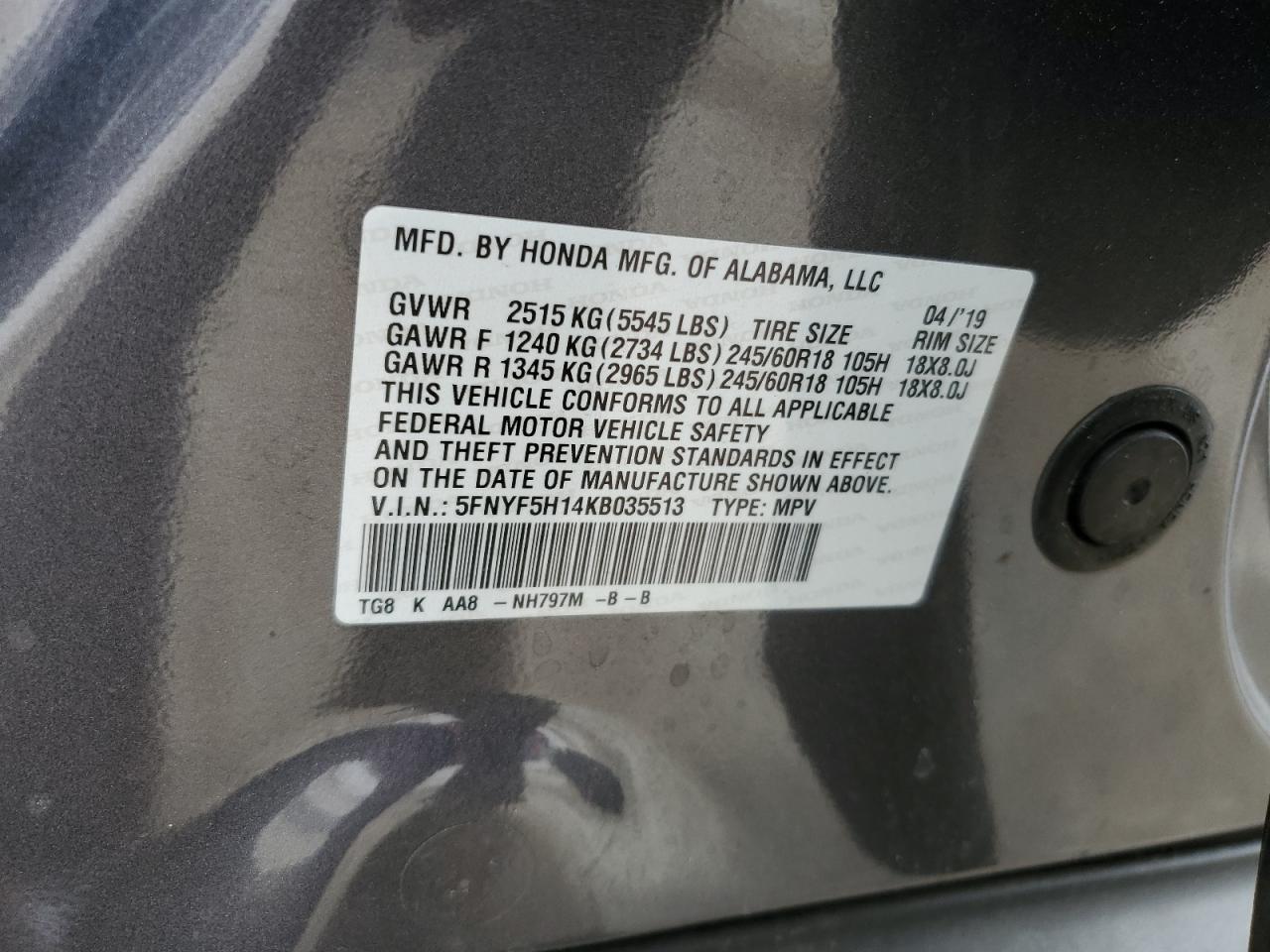 2019 Honda Pilot - Image 15