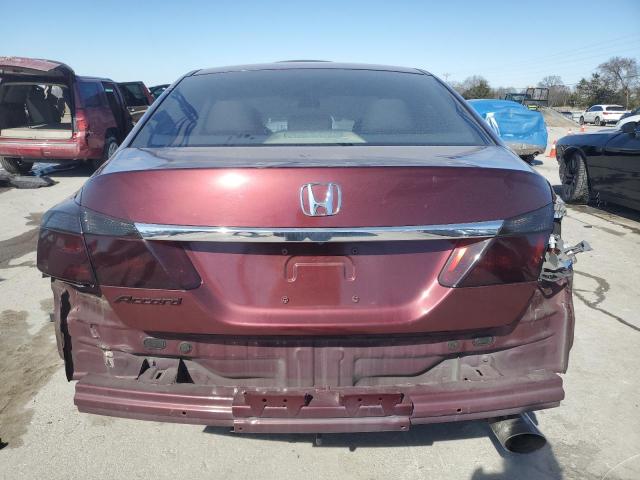Sedans HONDA ACCORD 2015 Czerwony