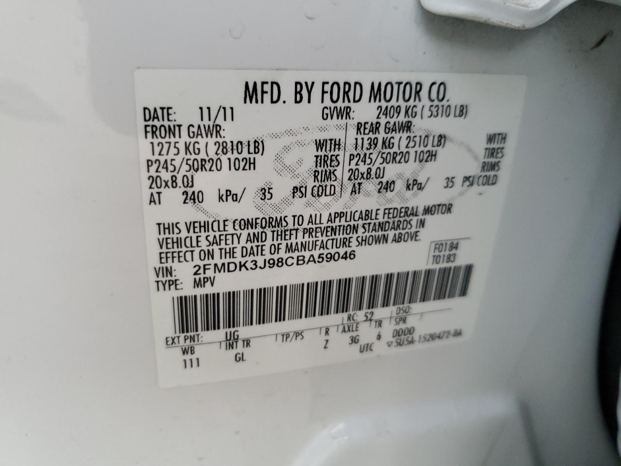 2012 Ford Edge - Image 12
