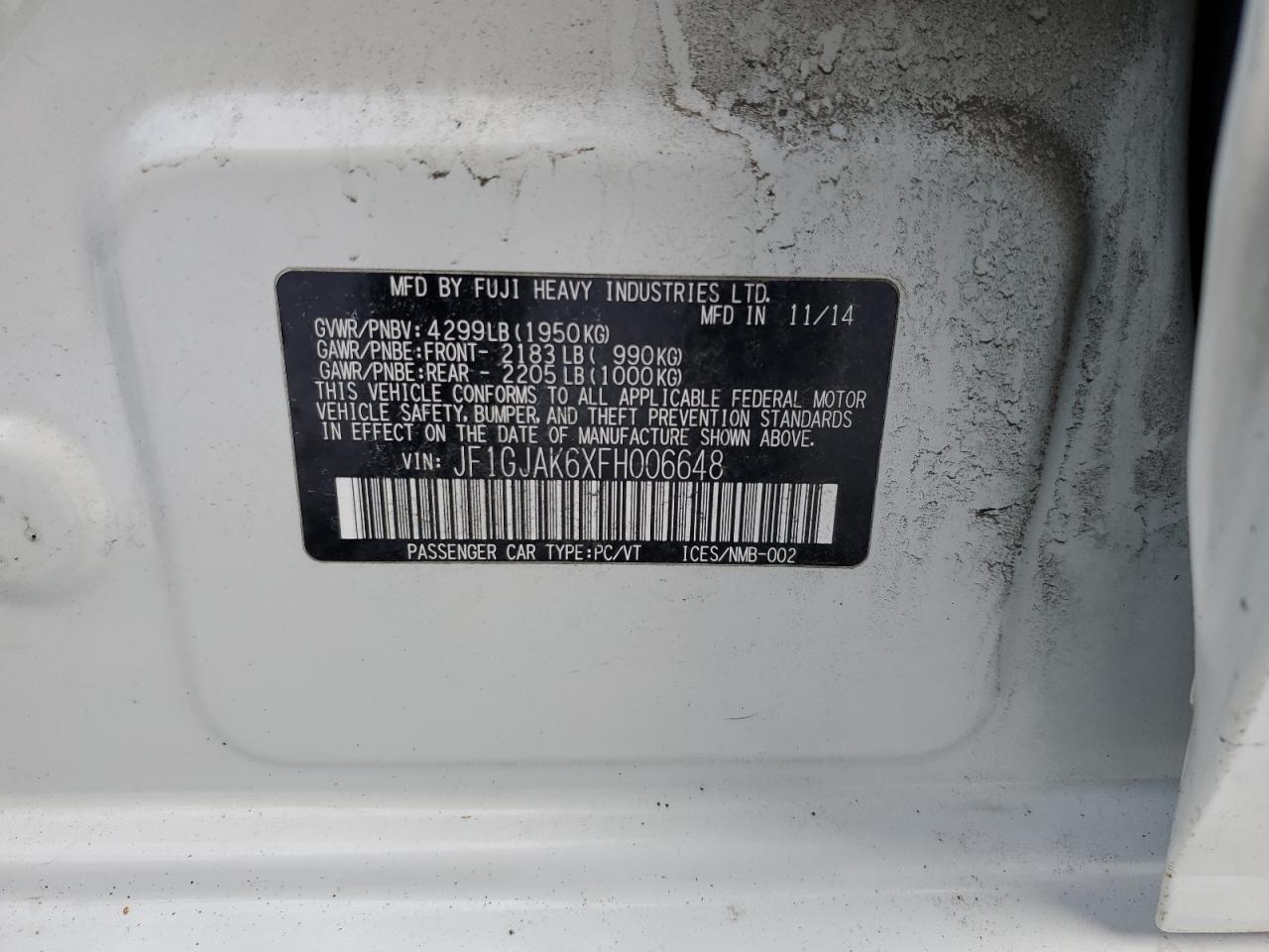 2015 Subaru Impreza - Image 12